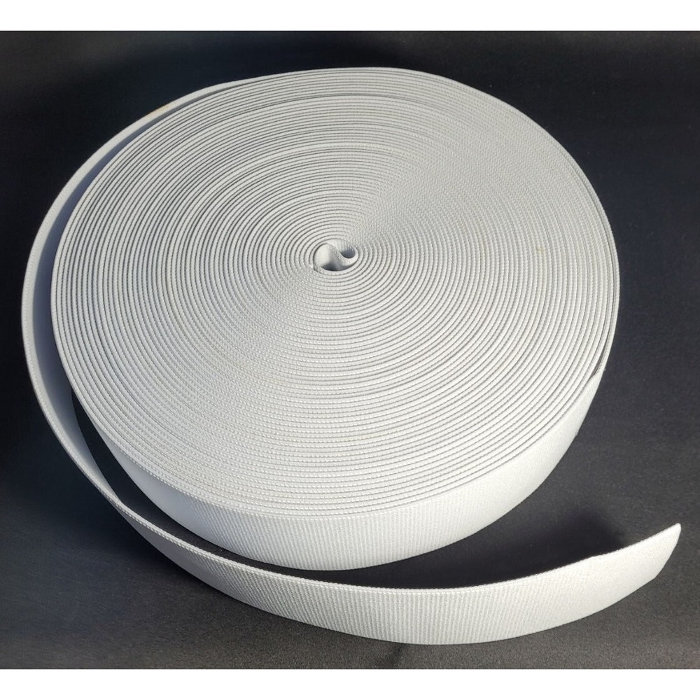 28 Yards White 3" Heavy Woven Polyester Thick Elastic Webbing Waistband Trim